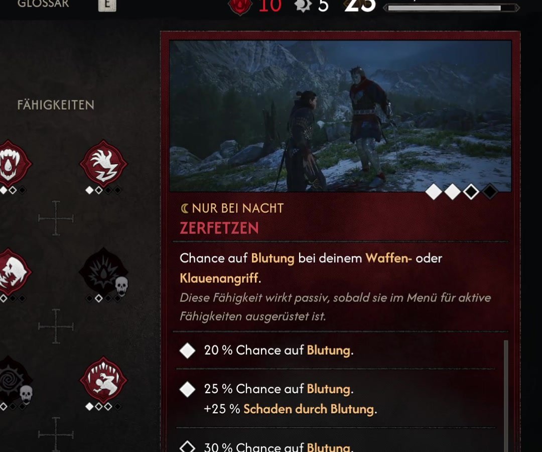 Zerfetzen im Vampirismus-Baum von The Blood of Dawnwalker
