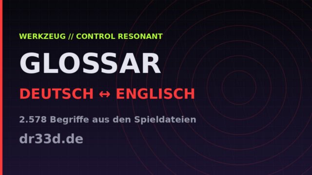Glossar — Control Resonant