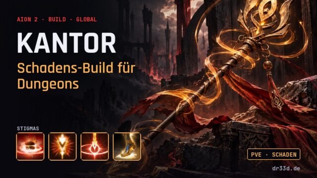 Aion 2: Kantor Schadens-Build für Dungeons – Klassenmotiv und Stigmas