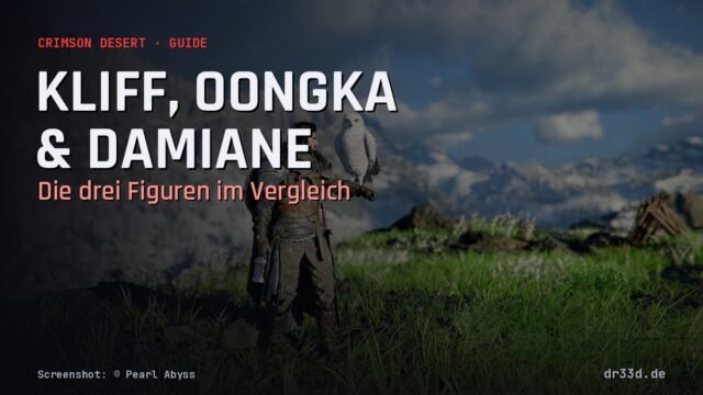 Crimson Desert: Kliff, Oongka und Damiane im Vergleich